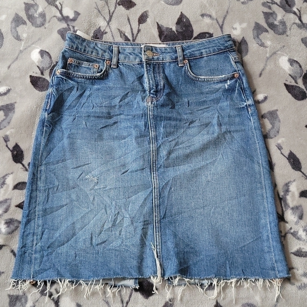 𝅺ZARA Denim Skirt US M